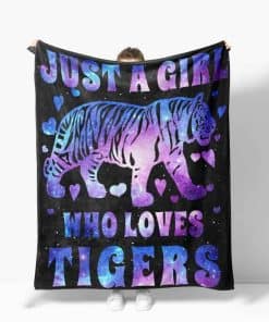 Manta de Tigre Just A Girl Who Loves Tigers - Manta de