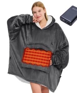 Manta con capucha eléctrica CYMULA - Manta wearable con