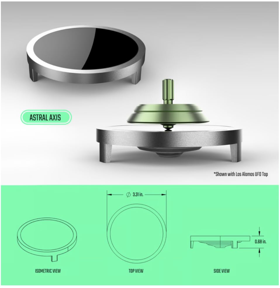 Base de giro Astral Axis | Utilizado con UFO Tops Metal - Imagen 5