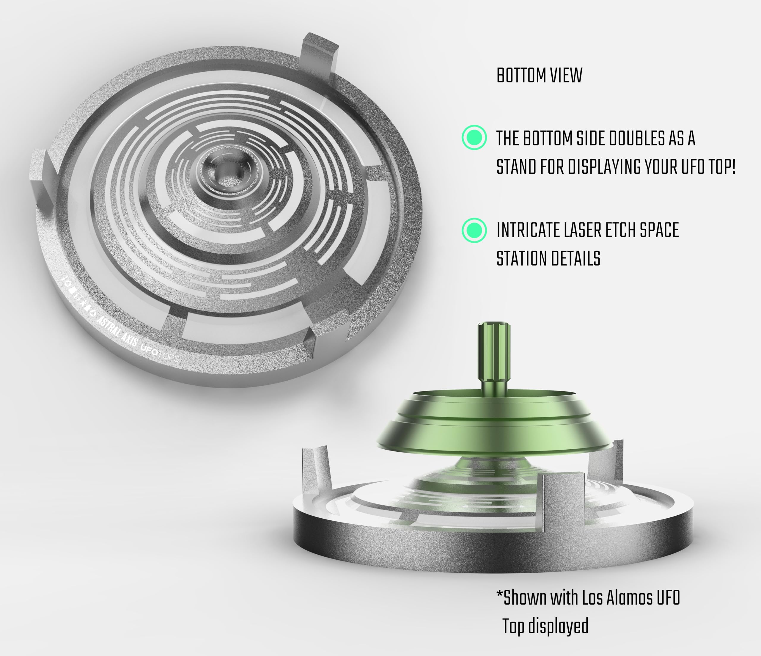 Base de giro Astral Axis | Utilizado con UFO Tops Metal - Imagen 3