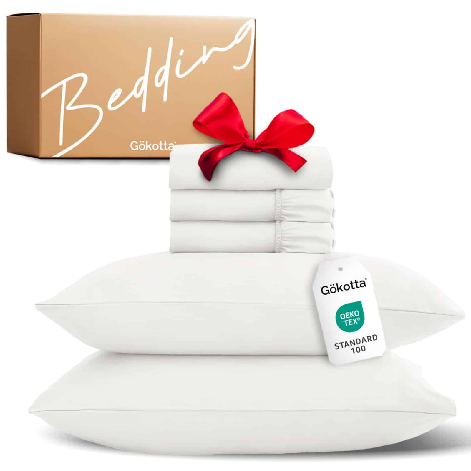 Juego de sábanas GOKOTTA de 5 piezas para cama ajustable