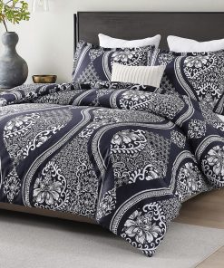 Set de edredón de algodón SahSahCasa tamaño queen, Juego de