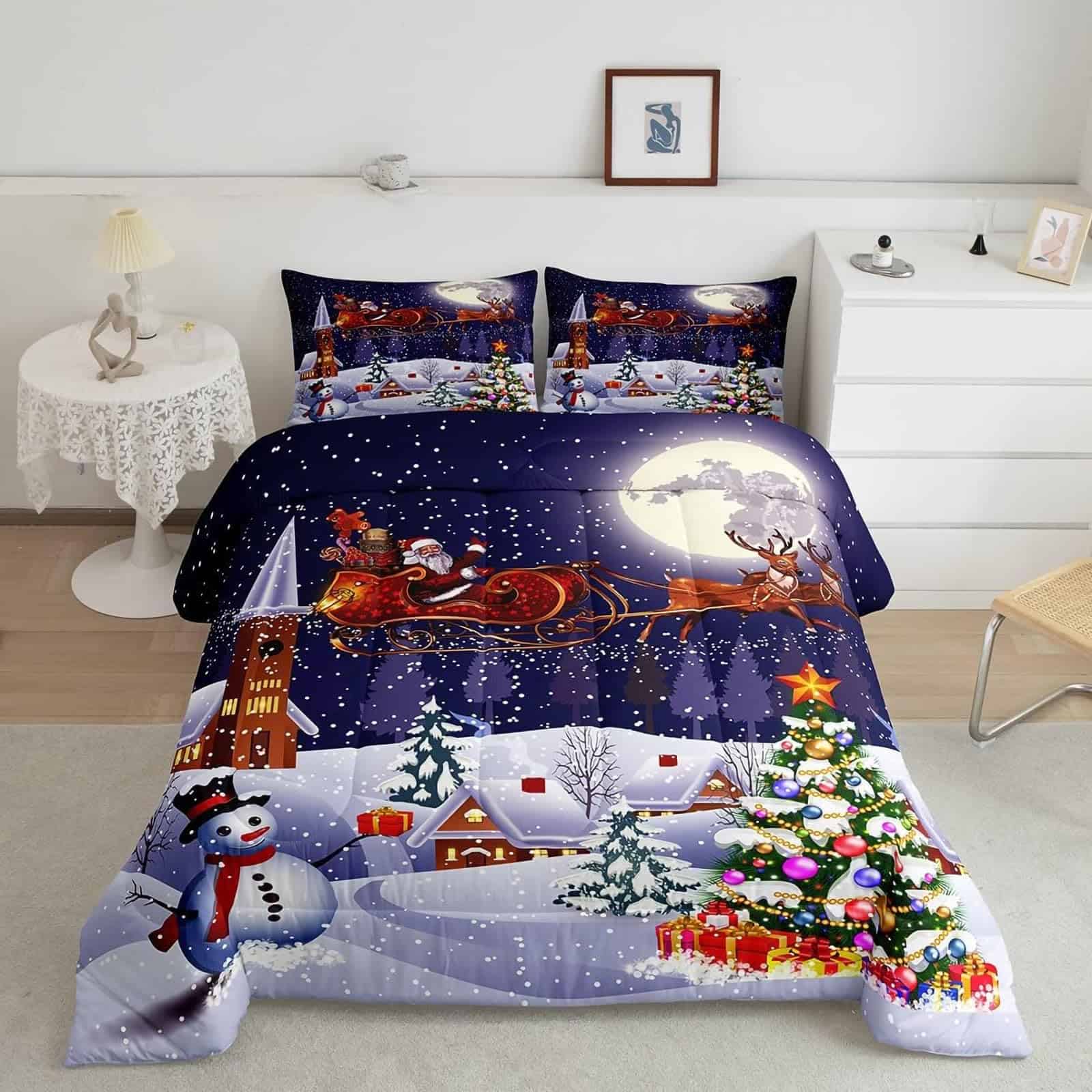 Juego de Funda nórdica Tabeskly para Navidad para Cama