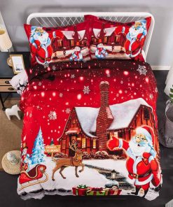 Juego de Funda de Edredón Navideño Tabeskly para Cama