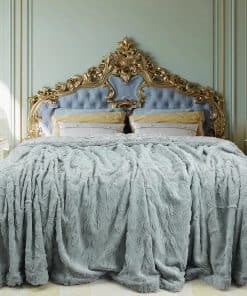 Manta de piel sintética de lujo TOONOW, doble cara suave y