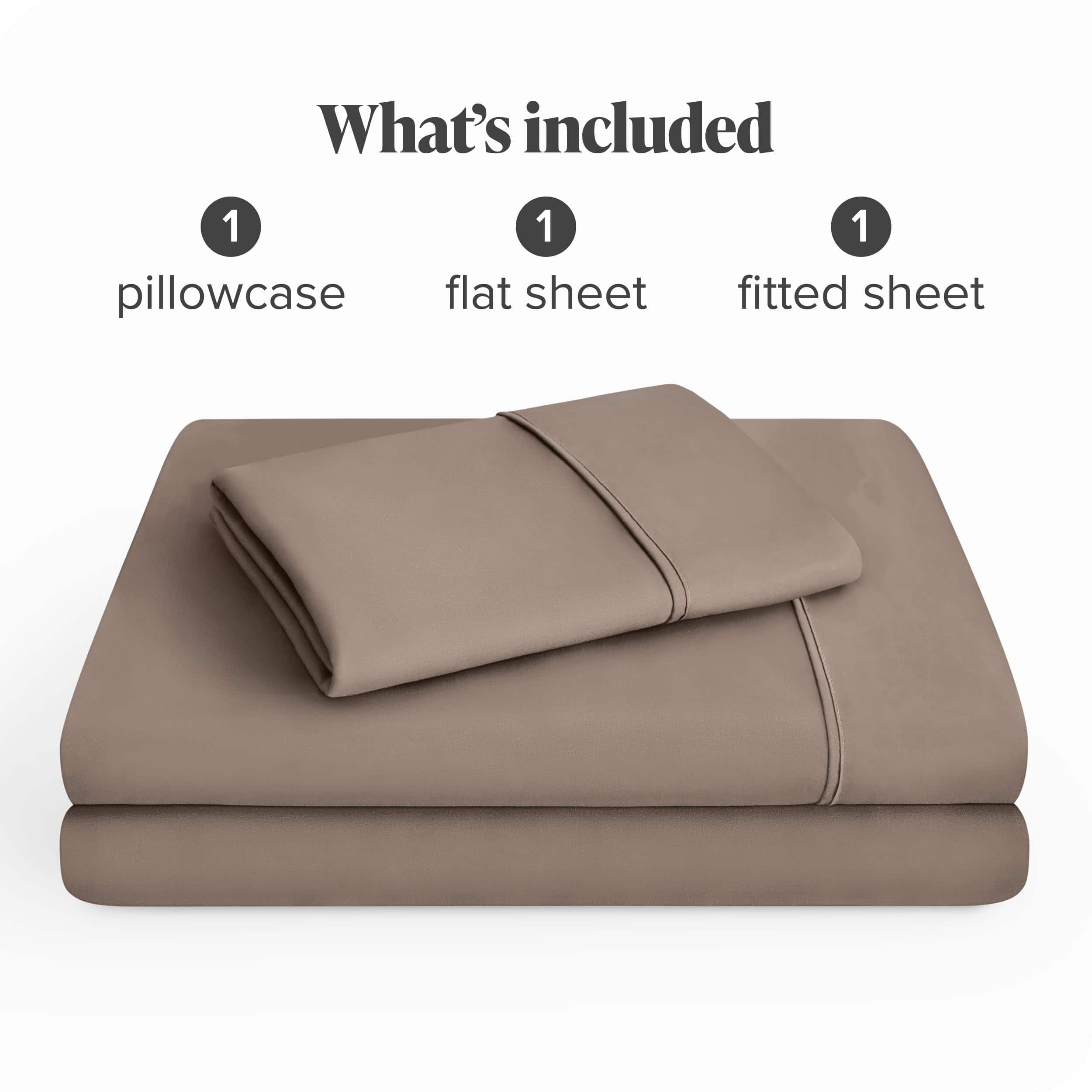 Juego de Sábanas Bare Home Twin XL - Bolsillos -Taupe - Imagen 9