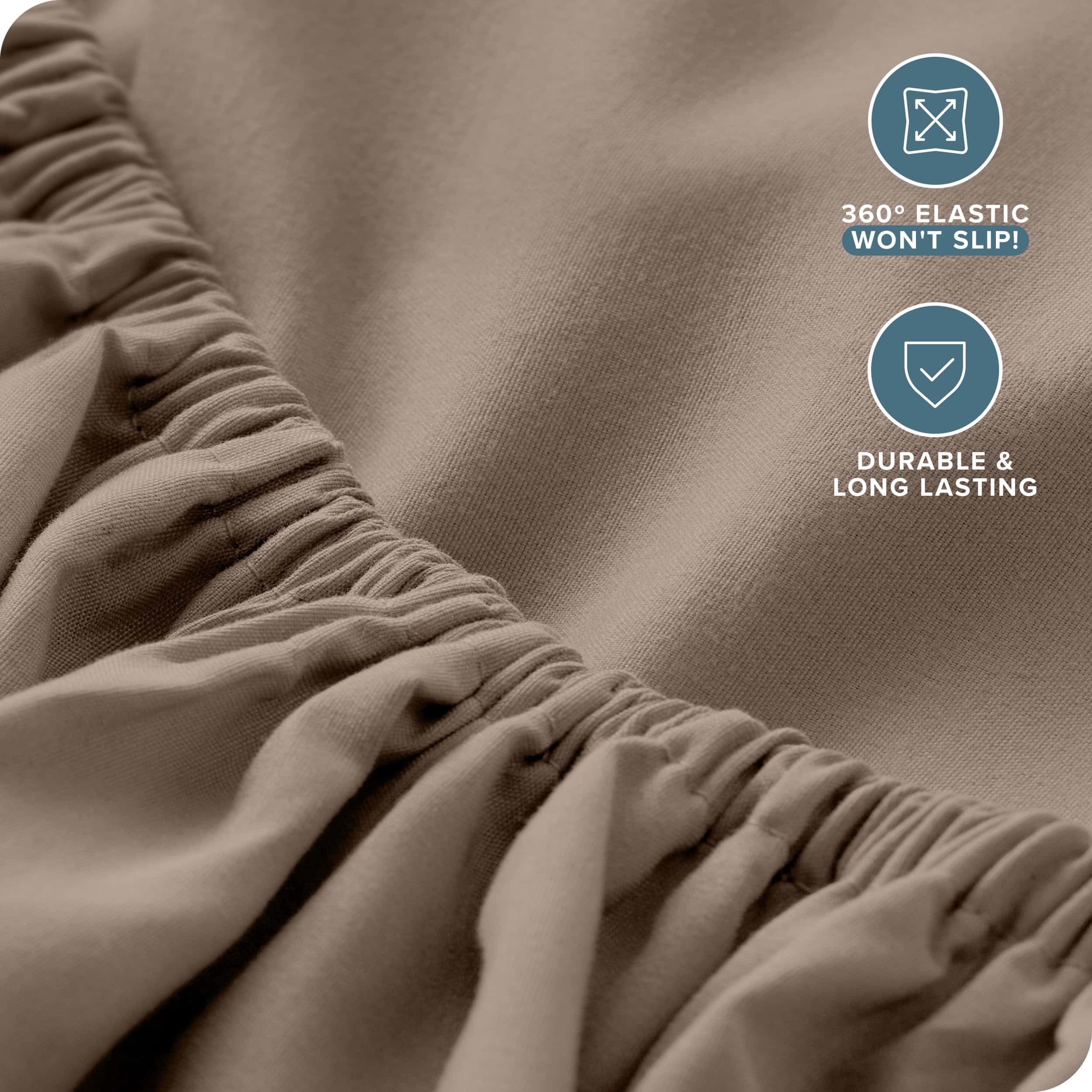 Juego de Sábanas Bare Home Twin XL - Bolsillos -Taupe - Imagen 7