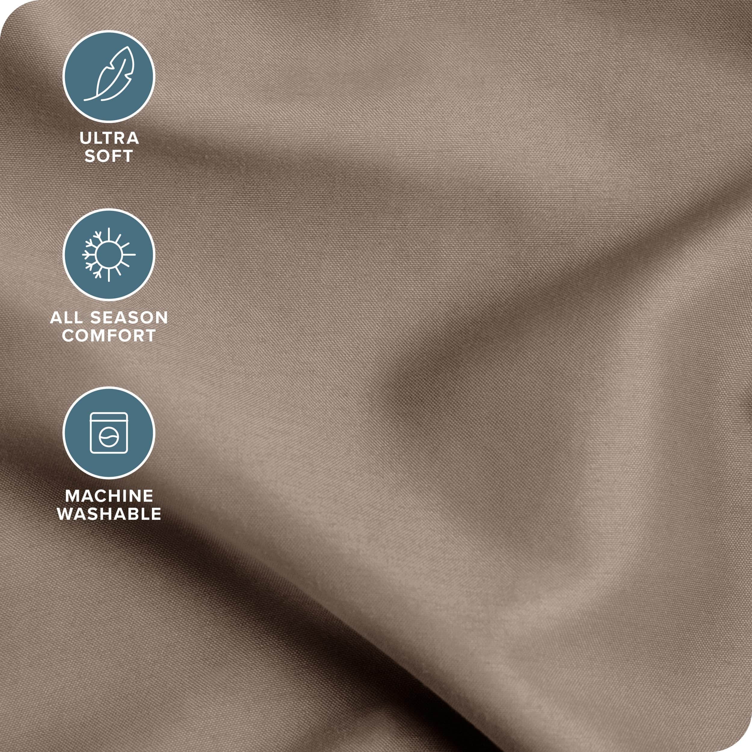 Juego de Sábanas Bare Home Twin XL - Bolsillos -Taupe - Imagen 3