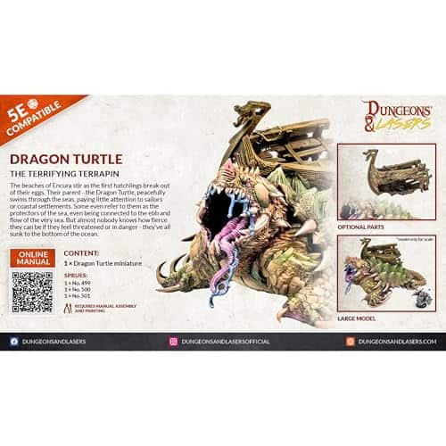 Miniatura de Dragón Tortuga Dungeons & Lasers - Figura - Imagen 10