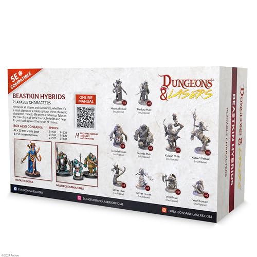 Miniaturas de Híbridos Beastkin Dungeons & Lasers - 40 - Imagen 3