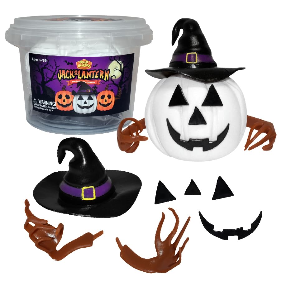Kit de manualidades Jack-O-Lantern Build Buddiez de 12 - Imagen 6