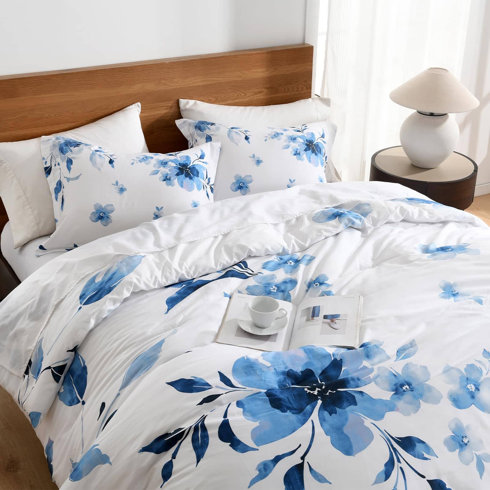 Juego de Edredón Queen Floral Finlonte - Edredón Queen de