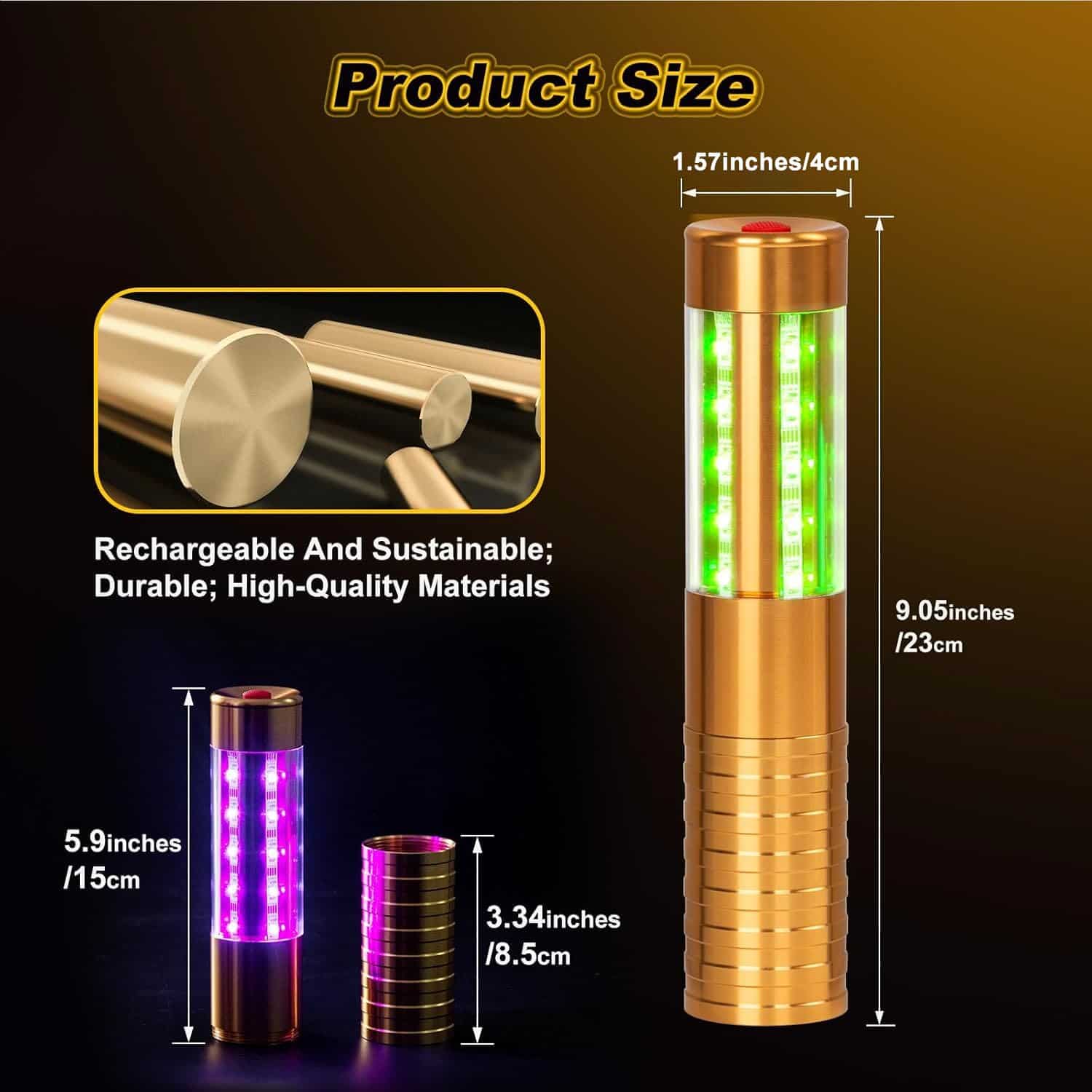 Luz de Botella de Champán LED Luz Estroboscópica Luz - Imagen 8