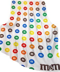 Manta M&M'S inspirada en dulces | Suave manta de felpa