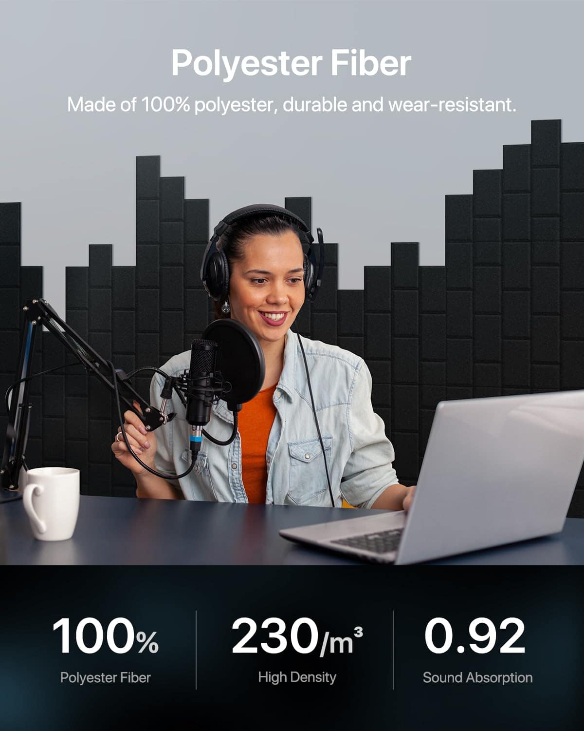 Paneles Insonorizantes para Paredes, Paquete de 18 Paneles - Imagen 5