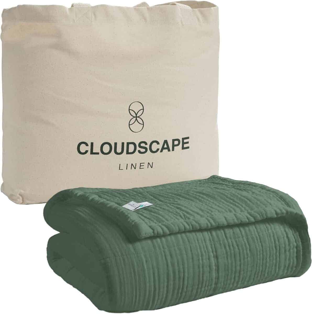 Manta de Muselina de 8 Capas Extra Grande -Verde Oliva