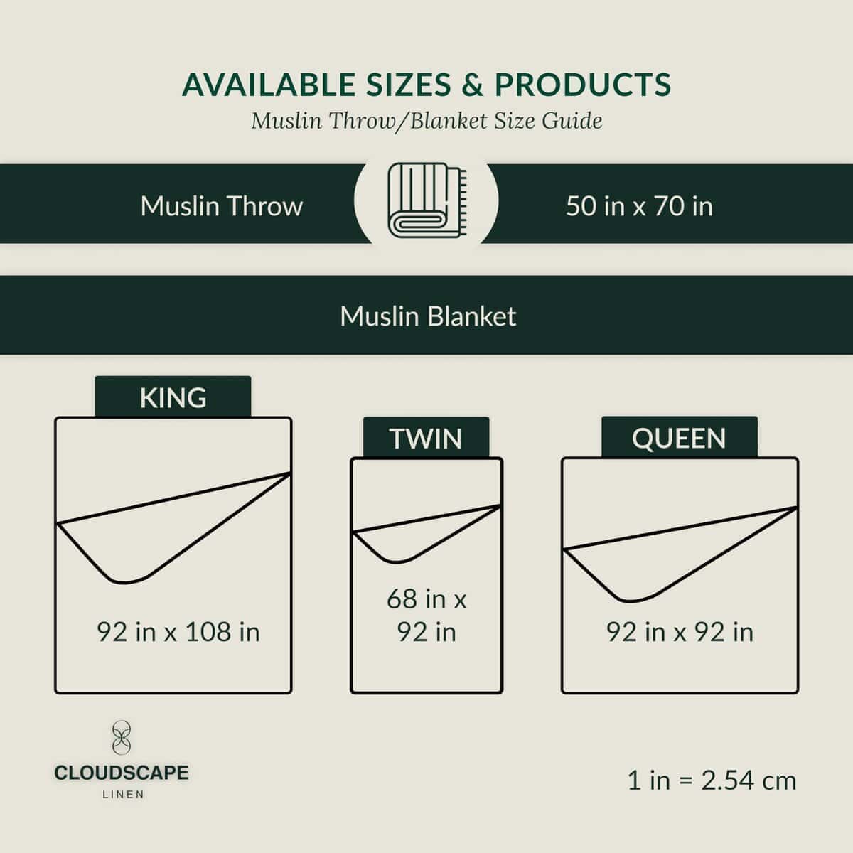 Manta de Lino de Algodón Cloud Scape King Size para Cama - Imagen 7