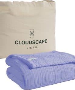 Manta de Lino de Algodón Cloud Scape King Size para Cama