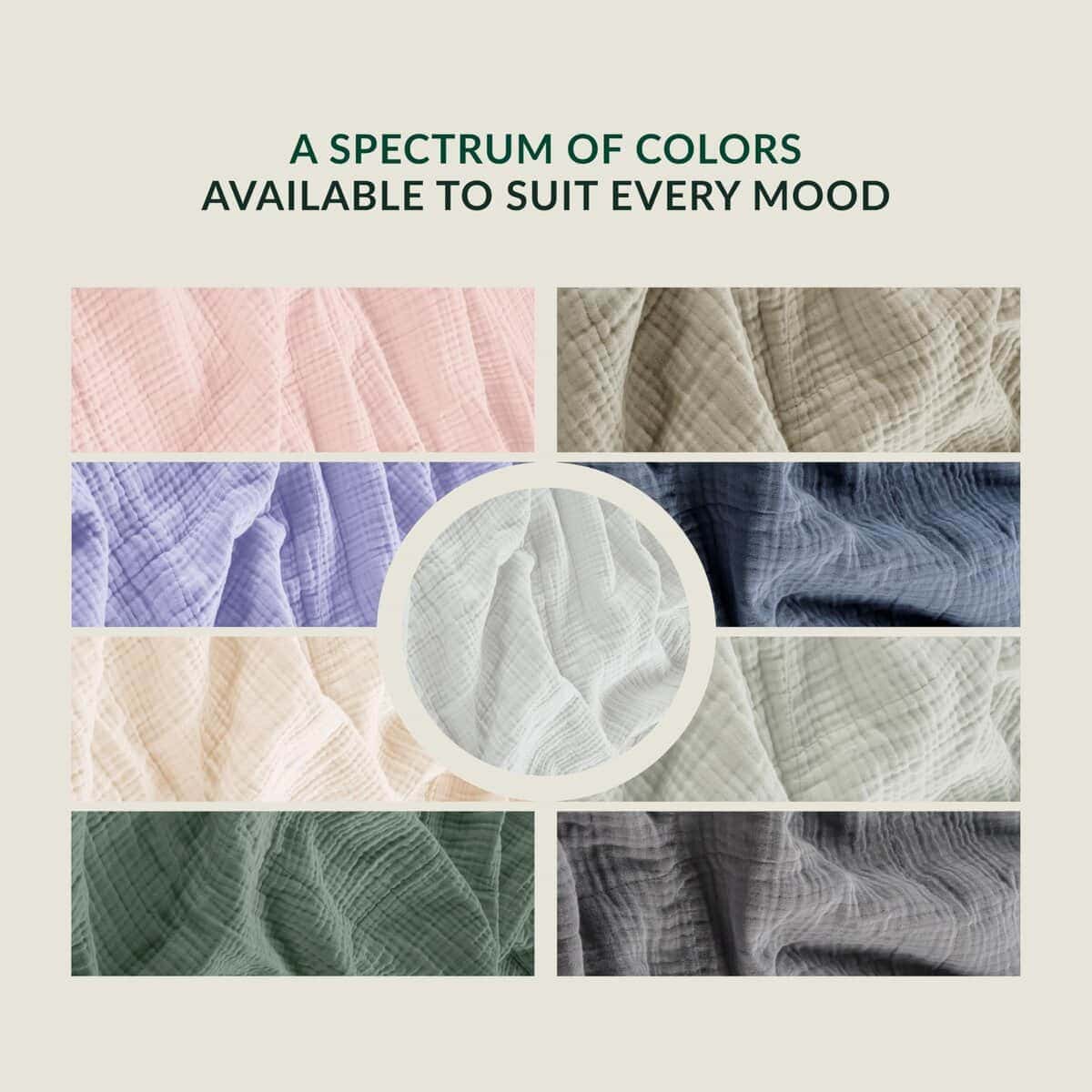 Manta de Lino de Algodón Cloud Scape King Size para Cama - Imagen 8