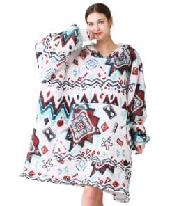 THREE POODLE Manta con Capucha para Mujeres, Sudadera