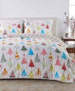 Set de colcha navideña tamaño Twin de Great Bay Home con