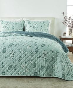 Juego de Edredón Estampado para Cama Individual con Fundas