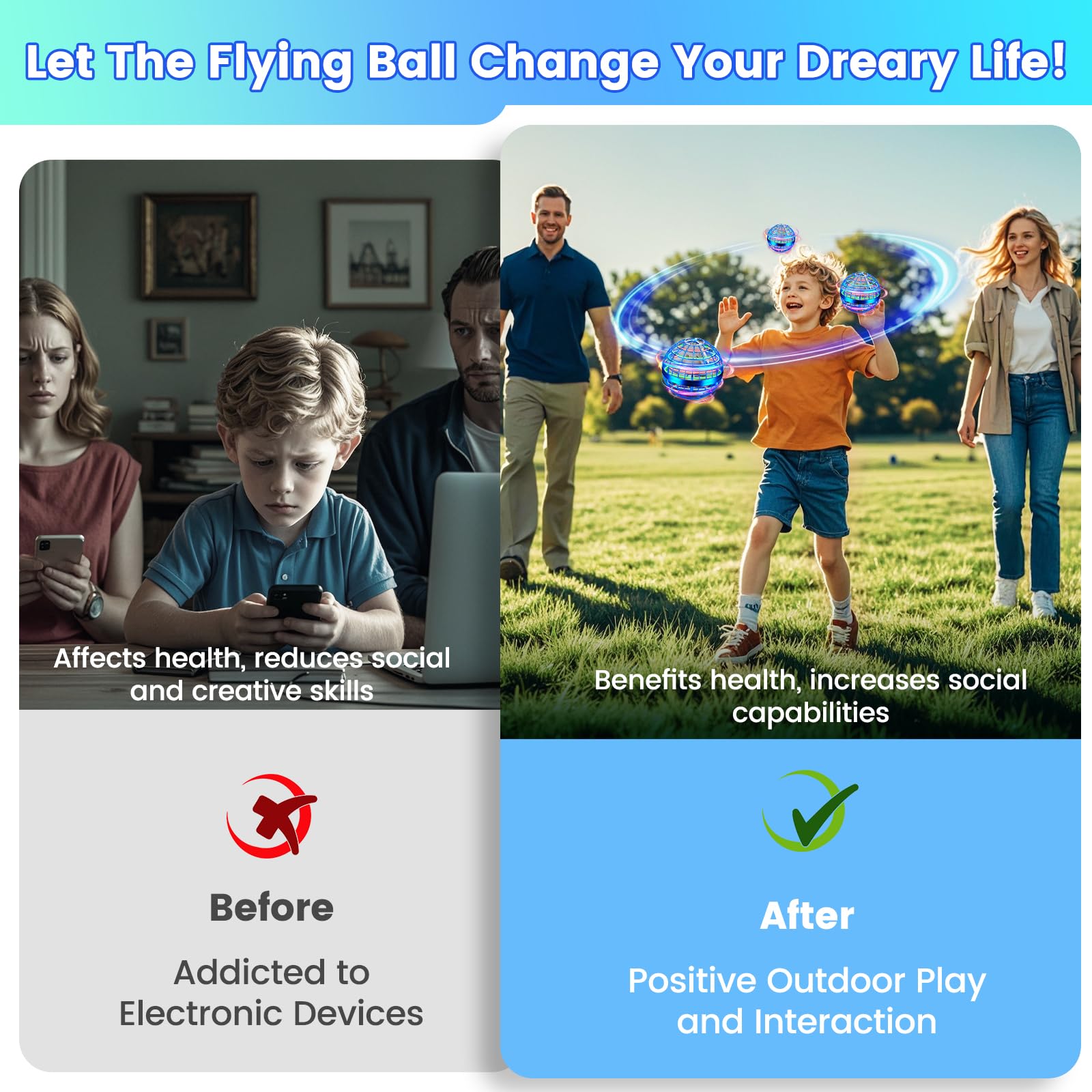 Juguete de Pelota Orb Voladora, Bola de Hover Controlada a - Imagen 6