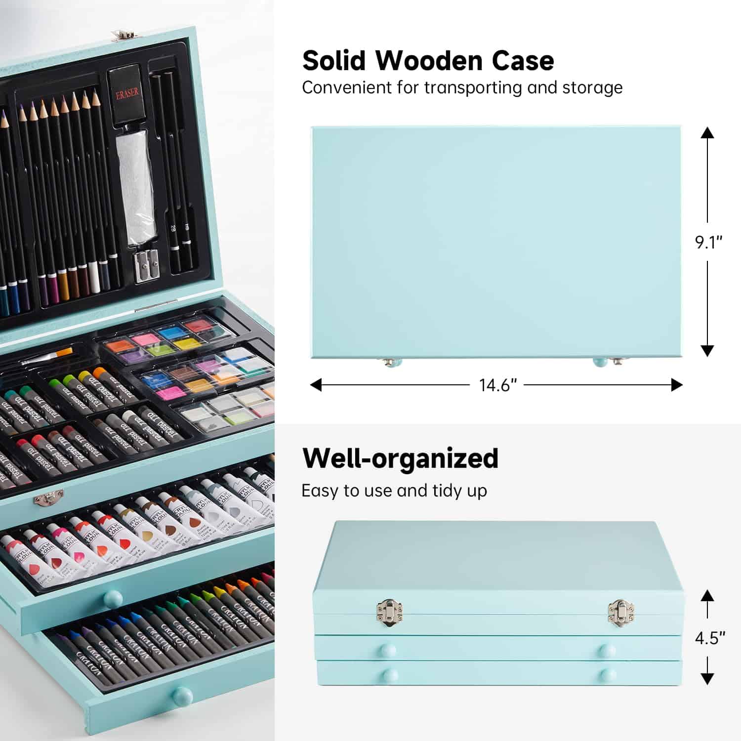 Set de Regalo de Arte Deluxe Shuttle Art, Set de 202 Piezas - Imagen 8