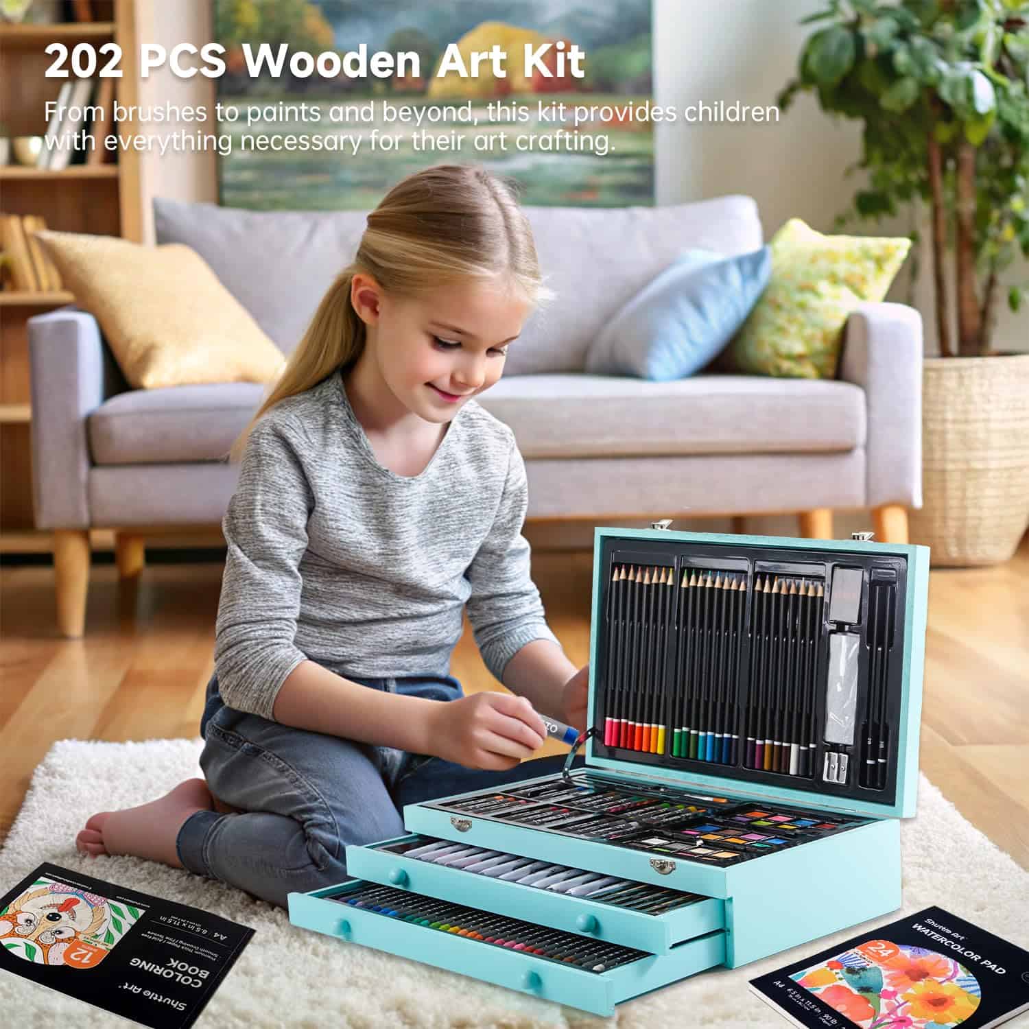 Set de Regalo de Arte Deluxe Shuttle Art, Set de 202 Piezas - Imagen 6