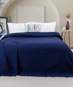 Mantas de muselina ultra suaves Páskál para -Azul Marino