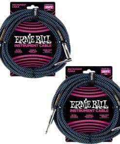 Juego de Cables de Instrumento Trenzado Ernie Ball