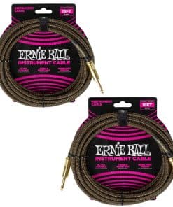 Set de cables de instrumento trenzados Ernie Ball -Pay Dirt