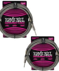 Set de Cables de Instrumento Trenzados Ernie Ball -Plata Zor