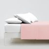 Juego de 2 sábanas planas tamaño King de -Rosa