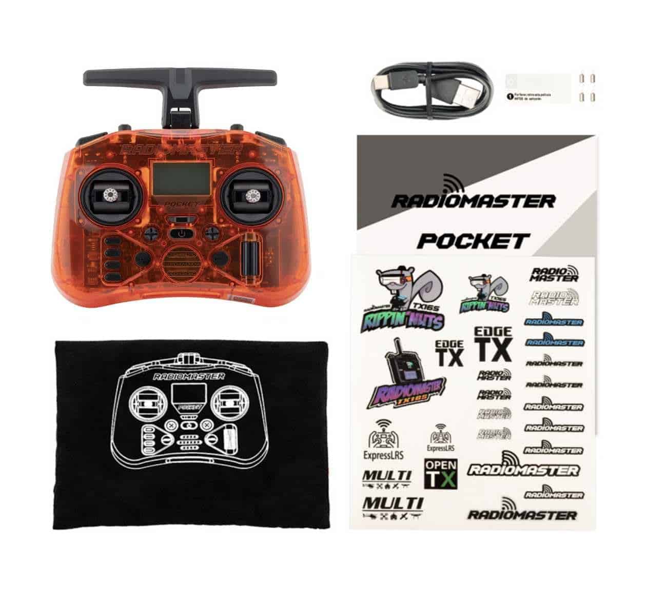 Control Remoto Portátil RadioMaster Pocket con Gimbal Hall - Imagen 9