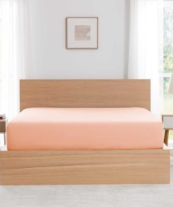 Juego de 2 sábanas ajustables de -Blush