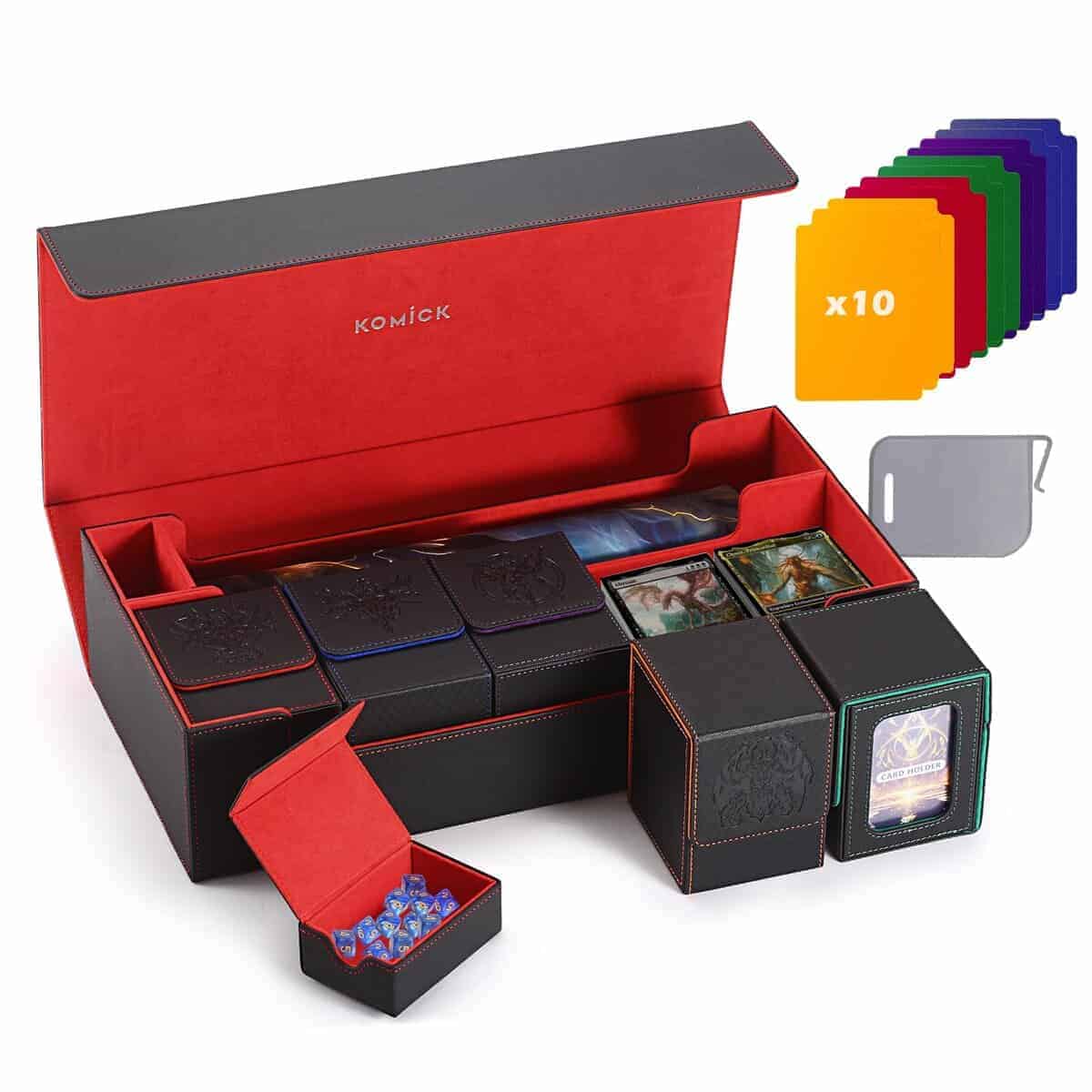 Caja Premium para Mazos de MTG con Tapete y Bandeja de