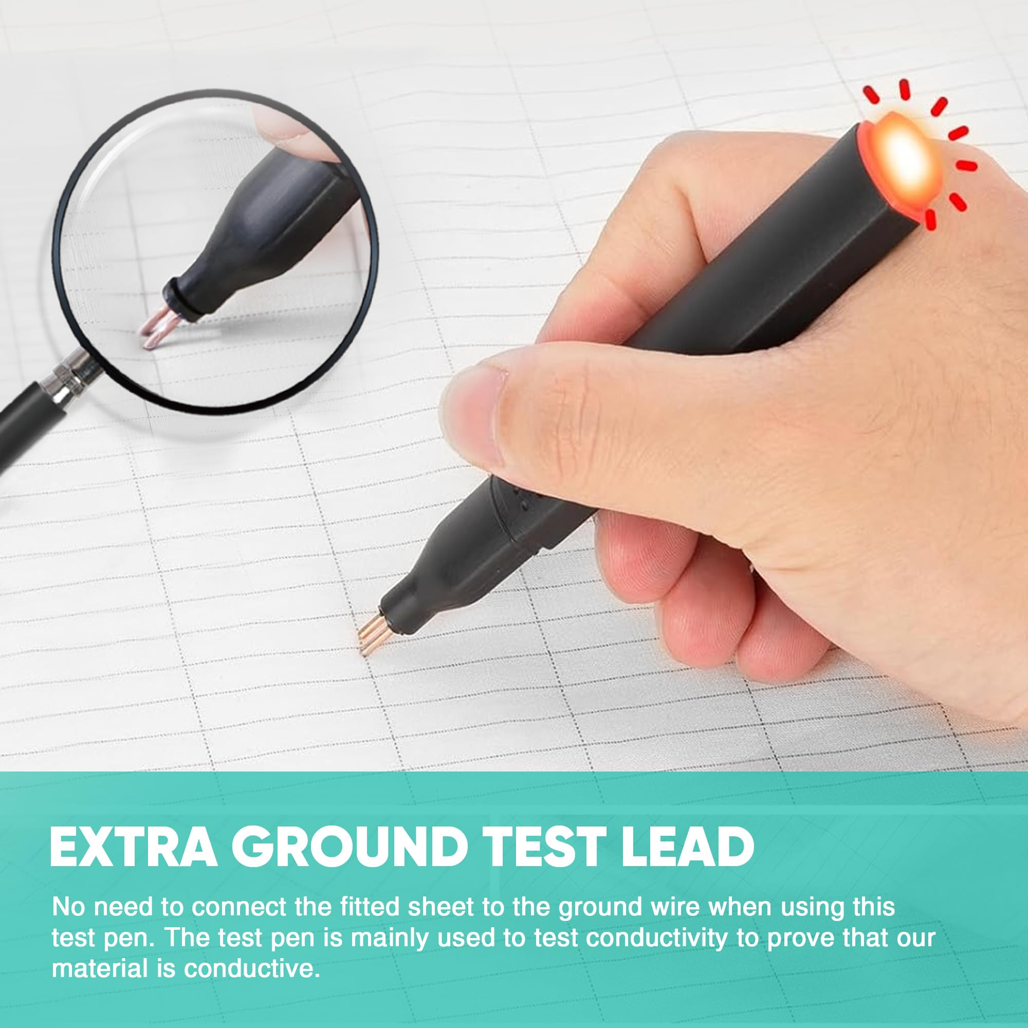 AsmrCap Sábanas de Conexión a Tierra Queen, 95% Algodón - Imagen 6