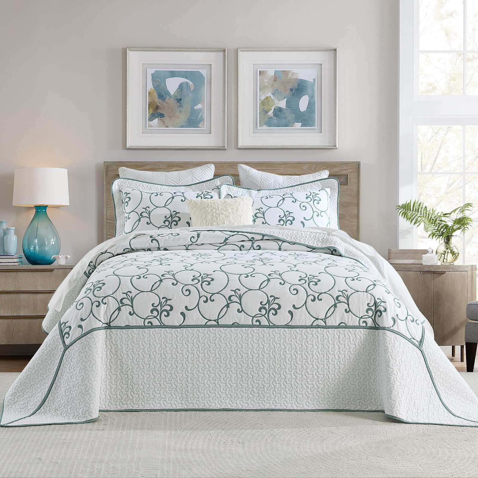 Colcha King Size extragrande FineStichery 128"x120" - 100%