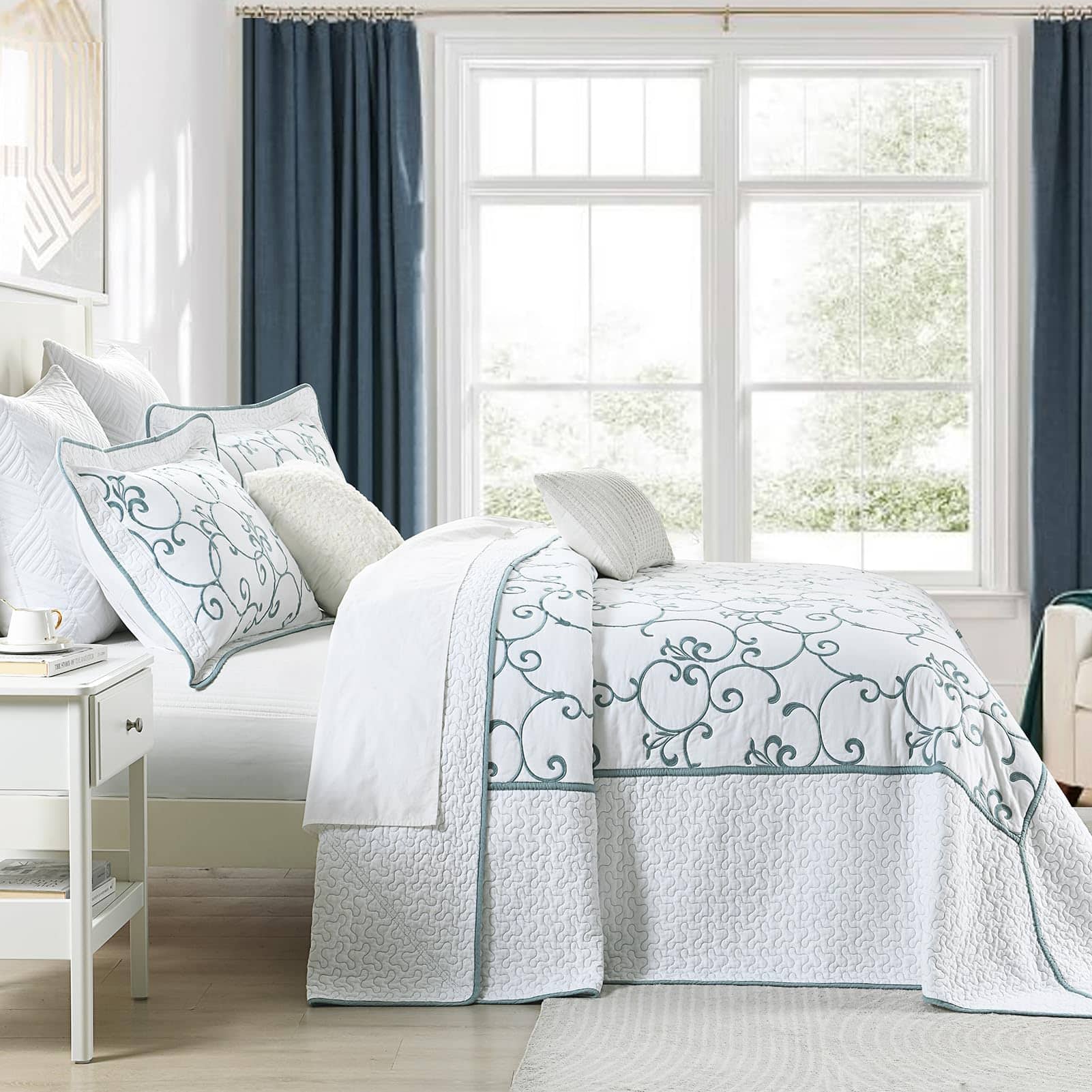 Colcha King Size extragrande FineStichery 128"x120" - 100% - Imagen 4