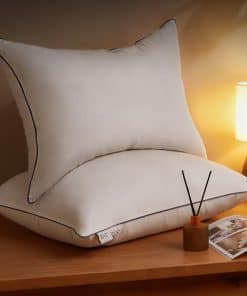 Almohadas de Plumas BHZ tamaño estándar Set de 2 Pack,