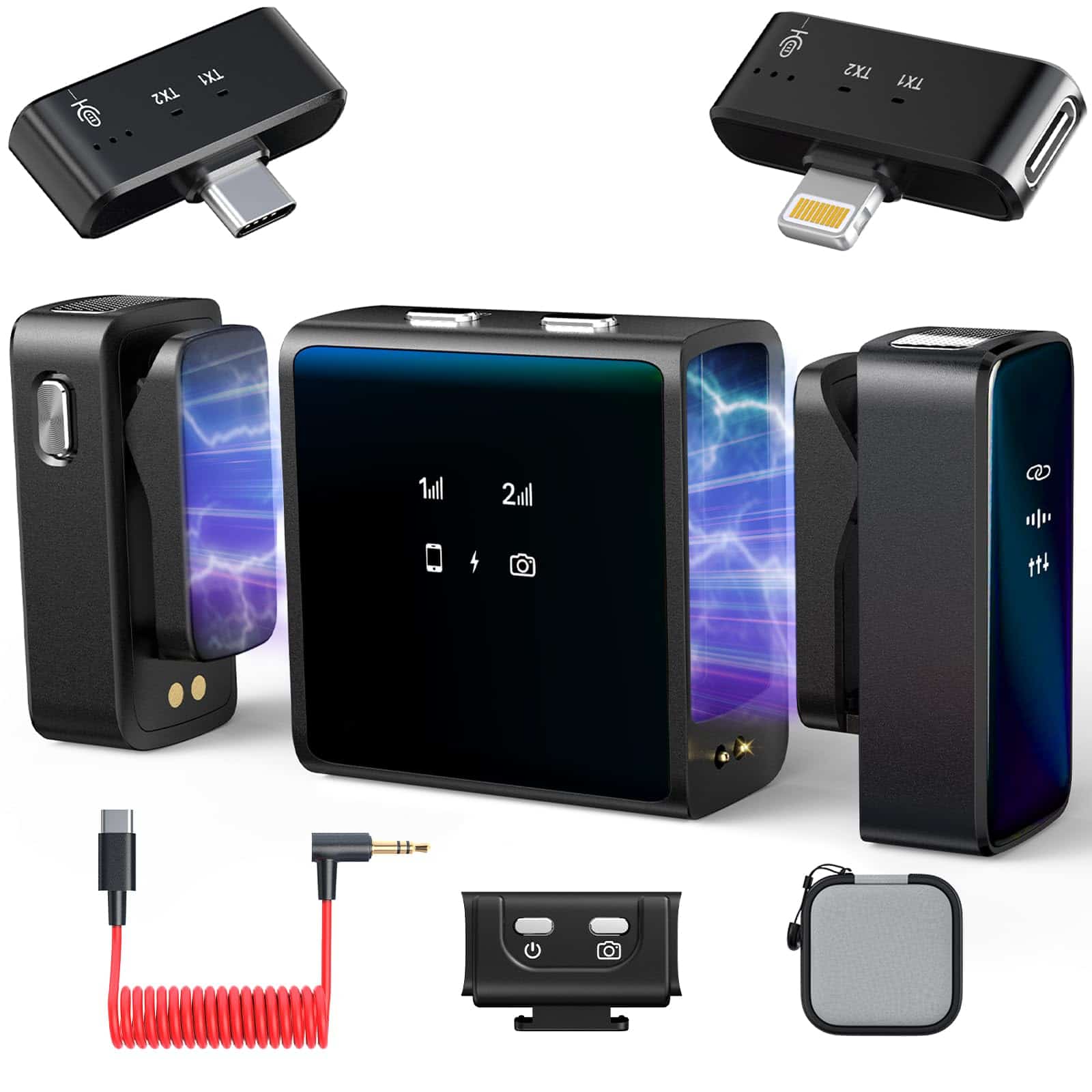 Micrófono inalámbrico de solapa Rythflo para