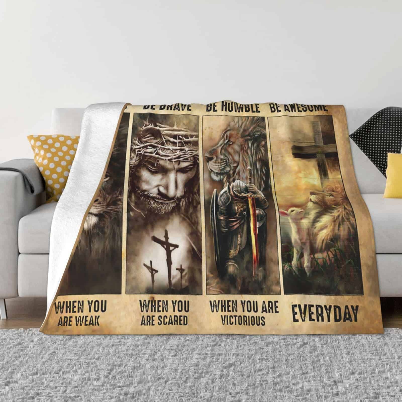 Manta de Jesucristo Cristiana Manta de Fe Religiosa