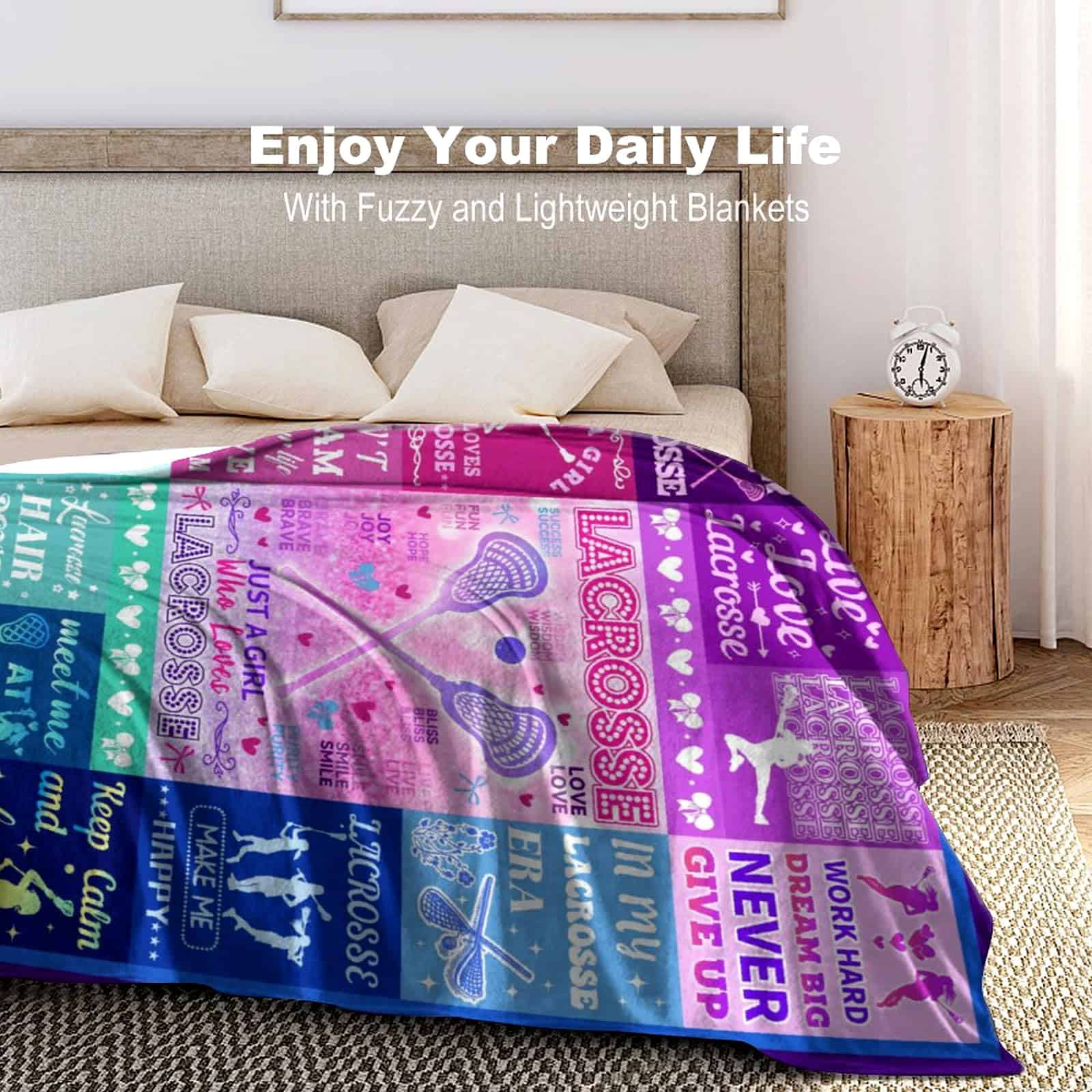 Manta de Lacrosse Regalos para Niños Niñas al Aire Libre - Imagen 7