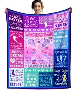Manta de Lacrosse Regalos para Niños Niñas al Aire Libre