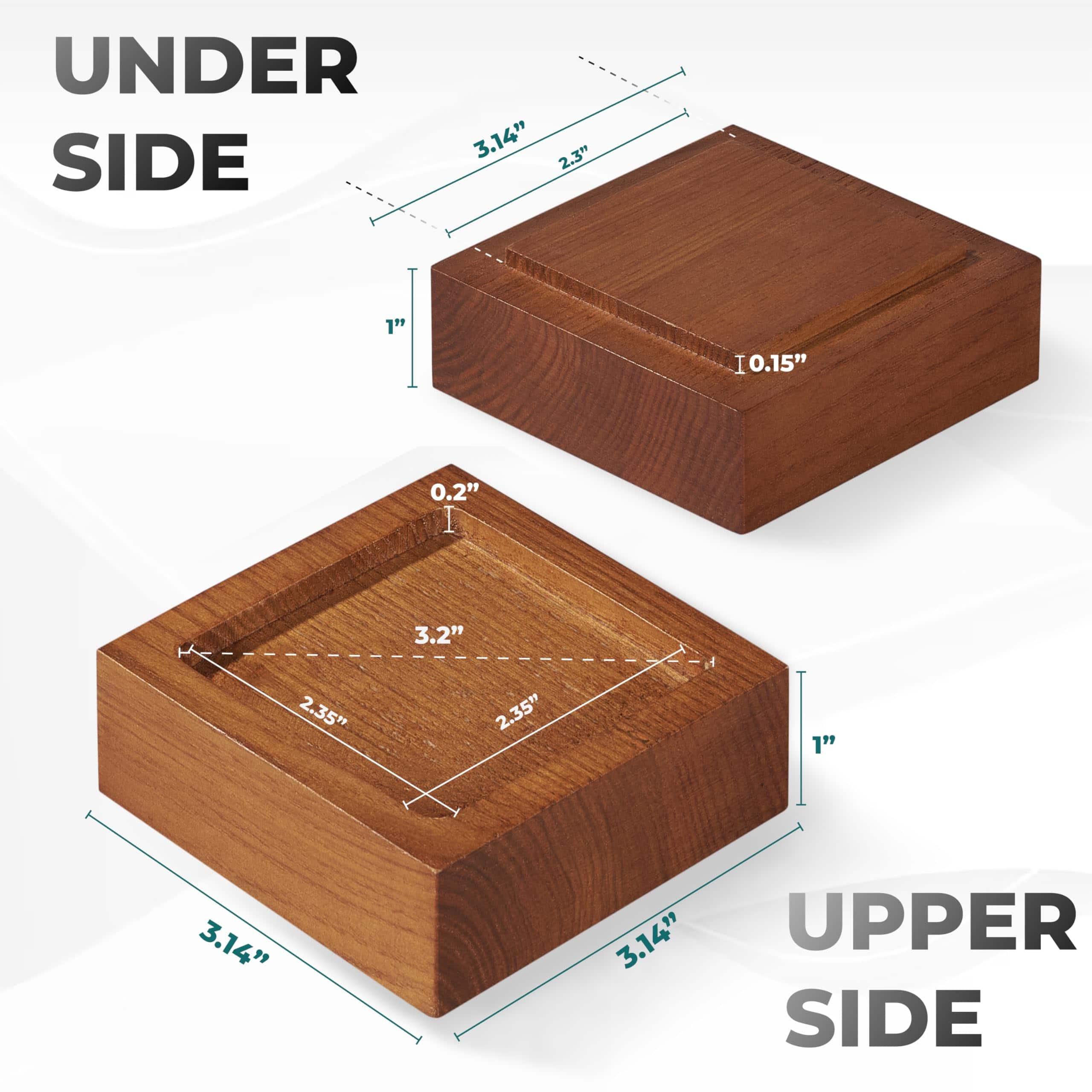 Elevadores de Cama y Muebles (Set de 8 - Altura 1") Se - Imagen 3