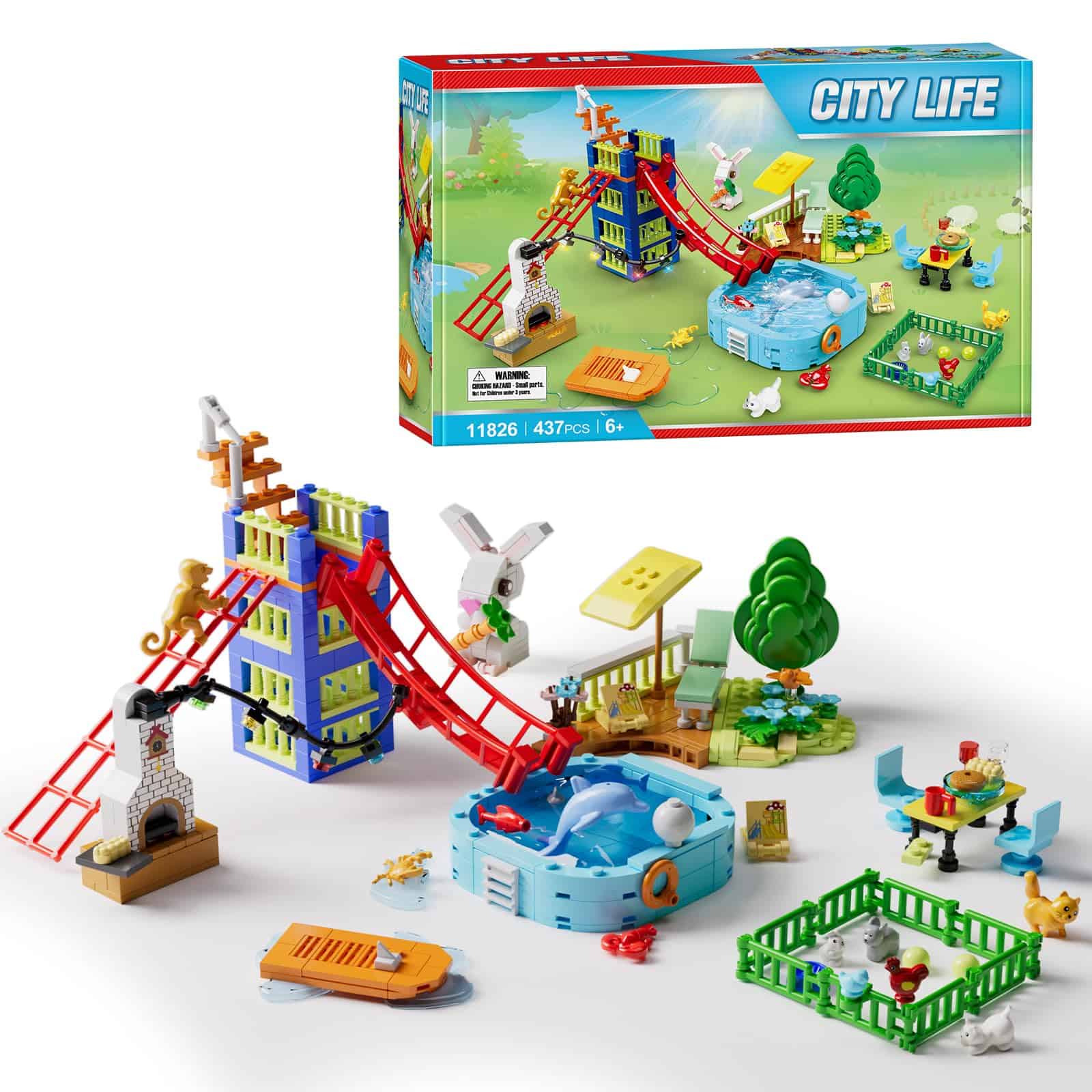 Set de Construcción Parque de Diversiones de la Ciudad,