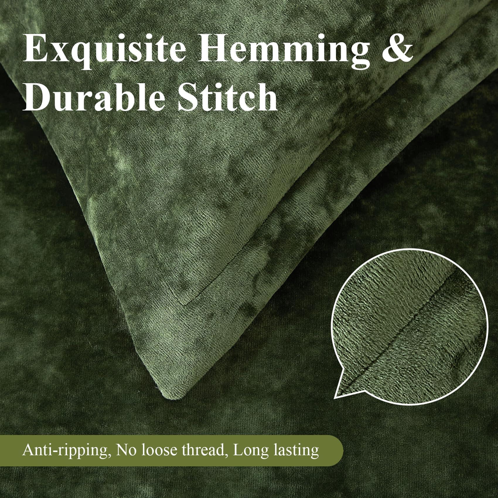 Juego de edredón de terciopelo aplastado Ivellow tamaño - Imagen 7