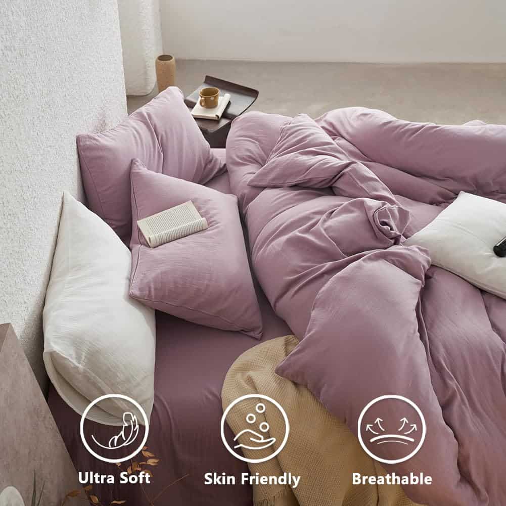 Funda de Edredón King Size de 100% Muselina de Algodón - Imagen 3