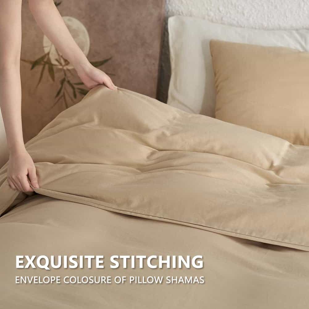 Funda de Edredón Individual de Muselina de Algodón 100%, - Imagen 4